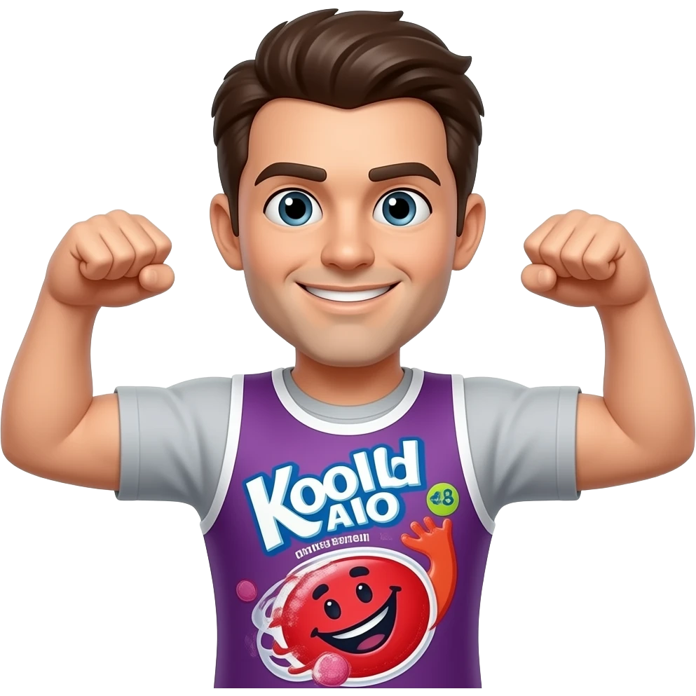 Kool aid man with fisnets emoji