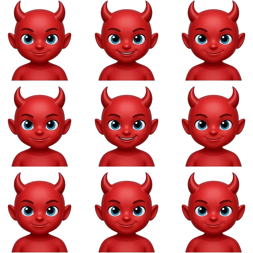 red devil characters emoji