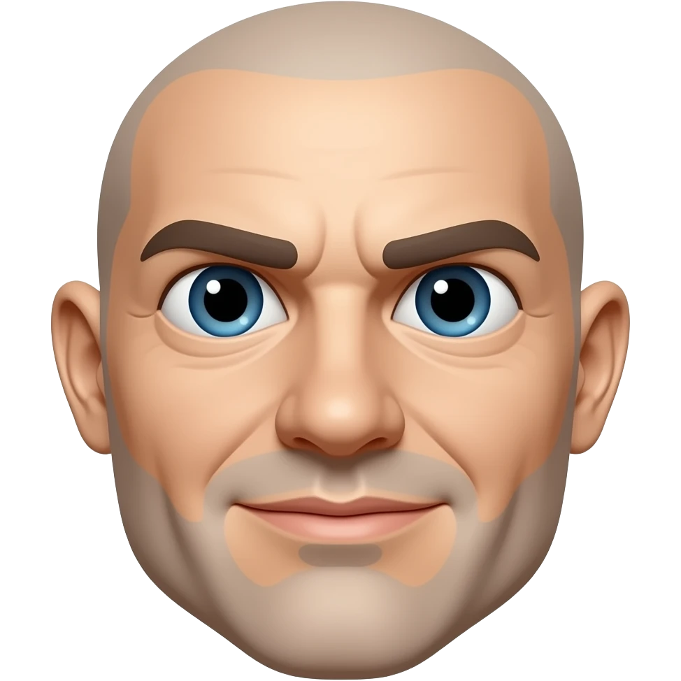 Distorted face emoji