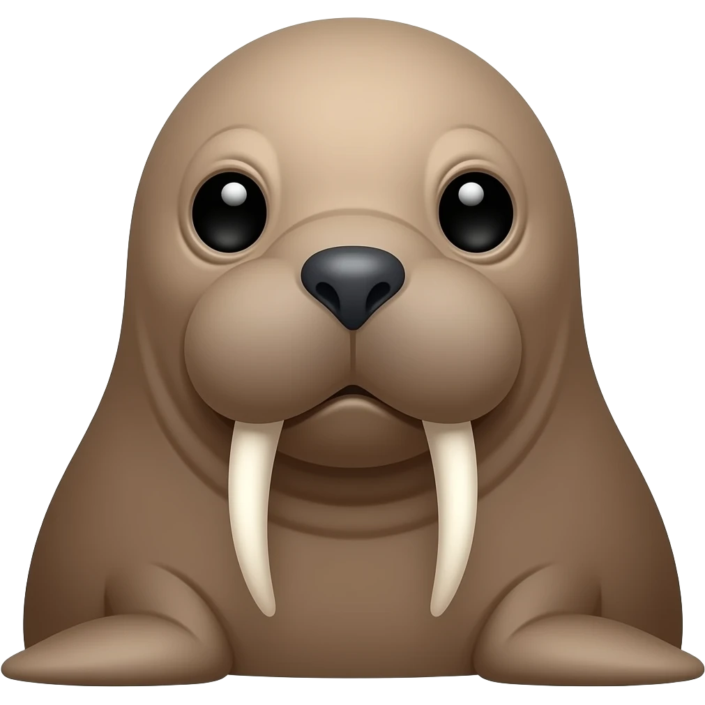 Make a walrus emoji. emoji