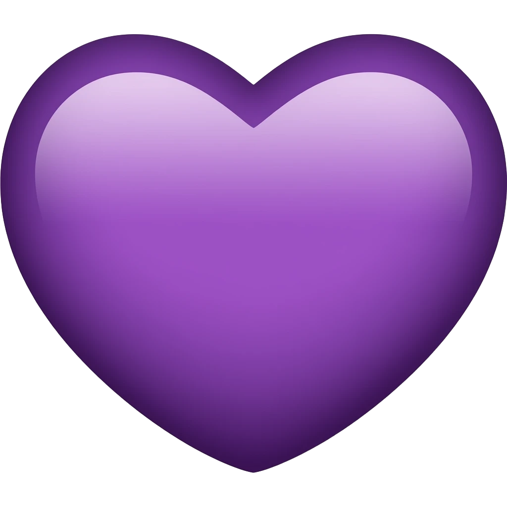 Purple heart emoji