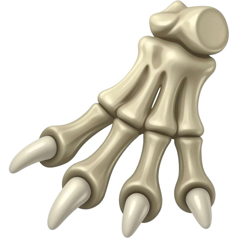 Hueso pata dinosaurio emoji