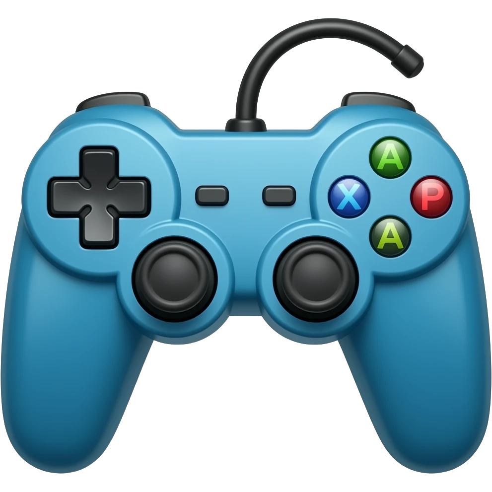 Control de juegos azúl emoji