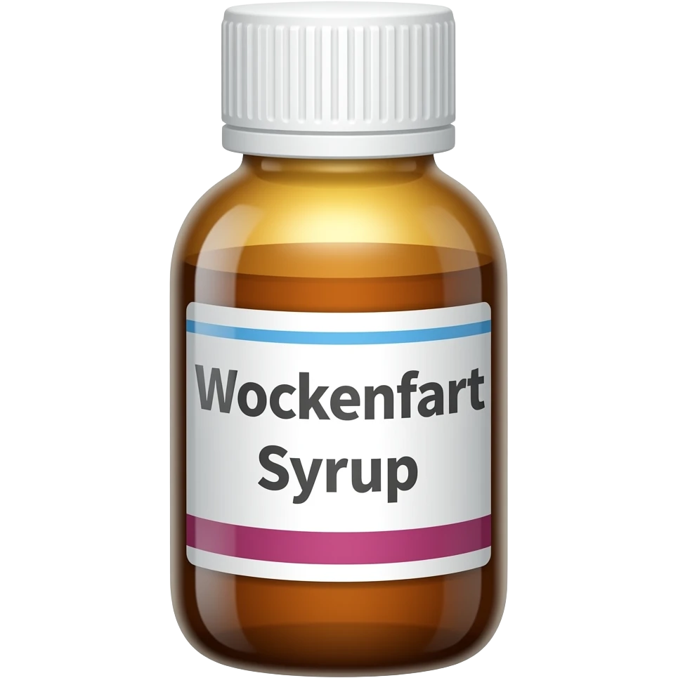 Prescription Wockhardt syrup bottle emoji