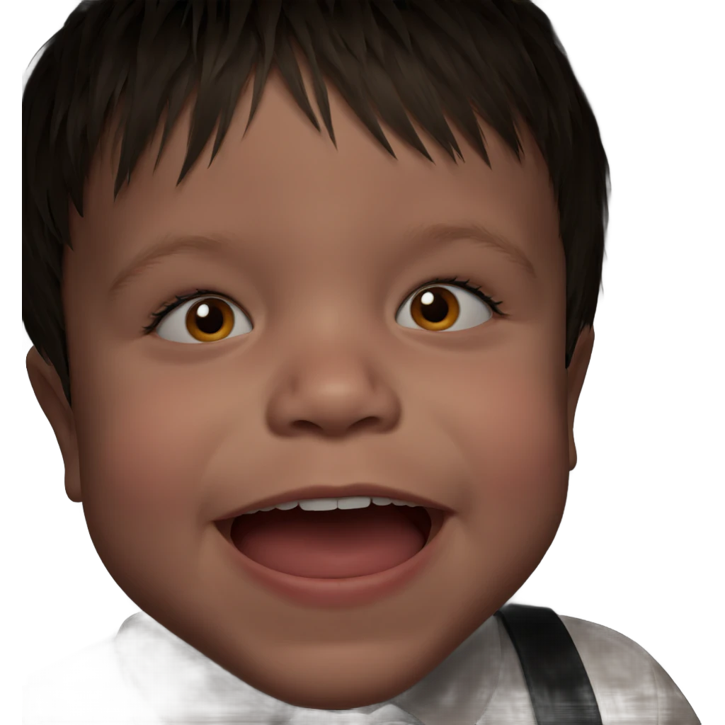 boy with open mouth portrait emoji