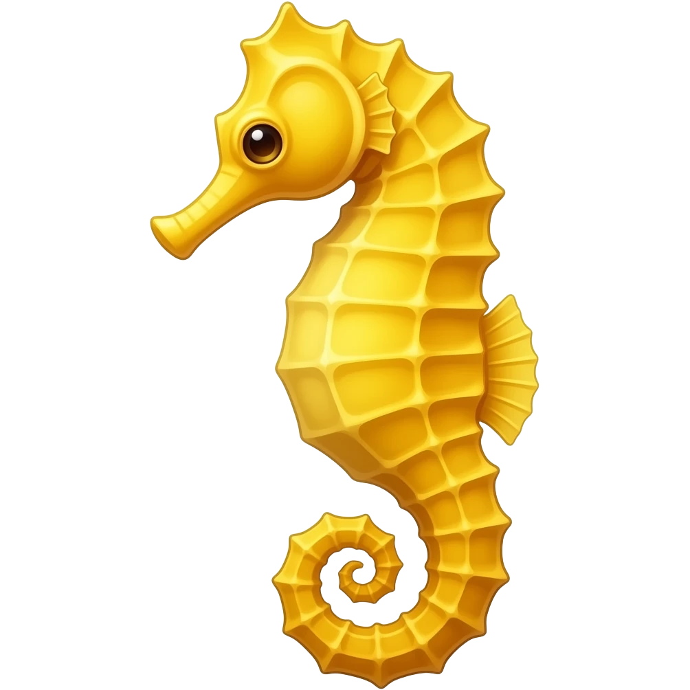 Make a yellow seahorse emoji