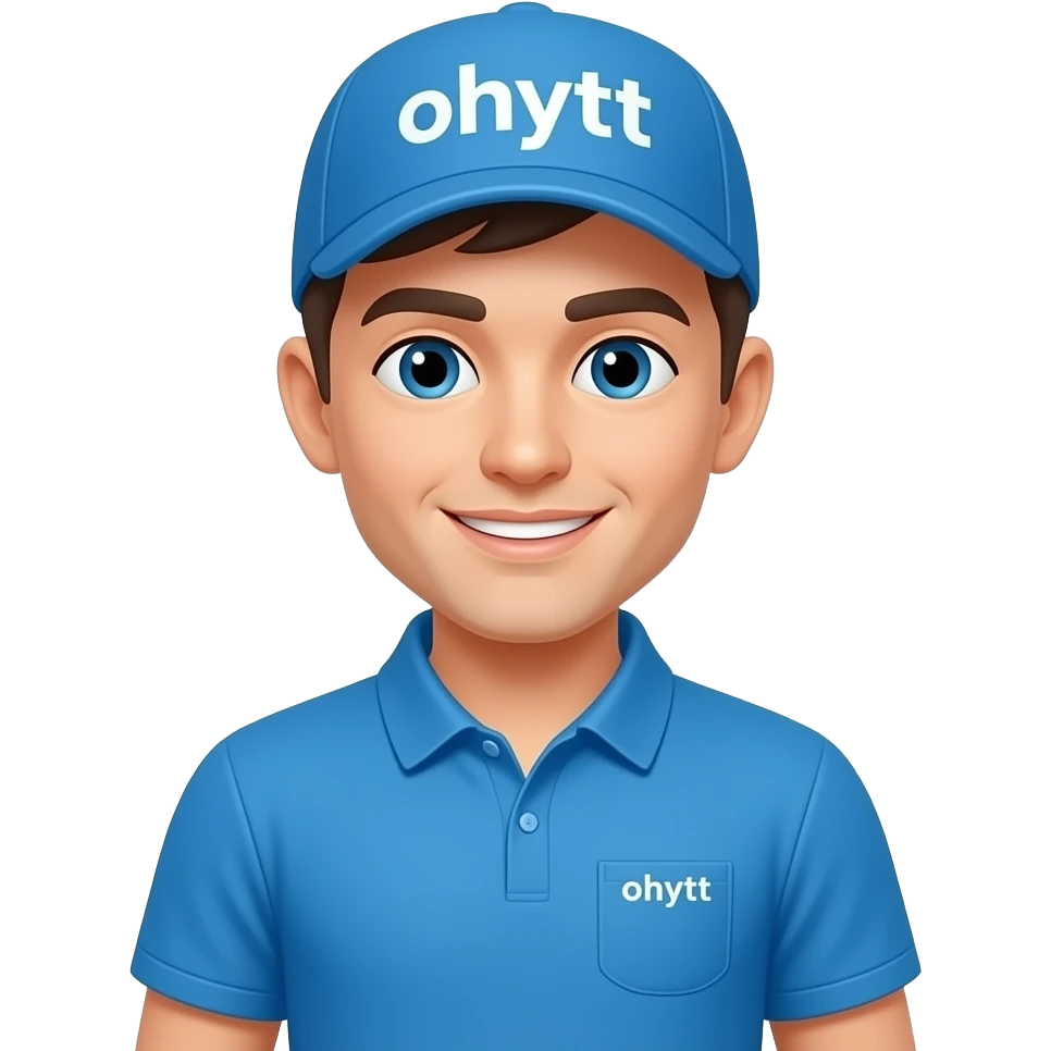 Yoltt App delivery person in blue colour emoji