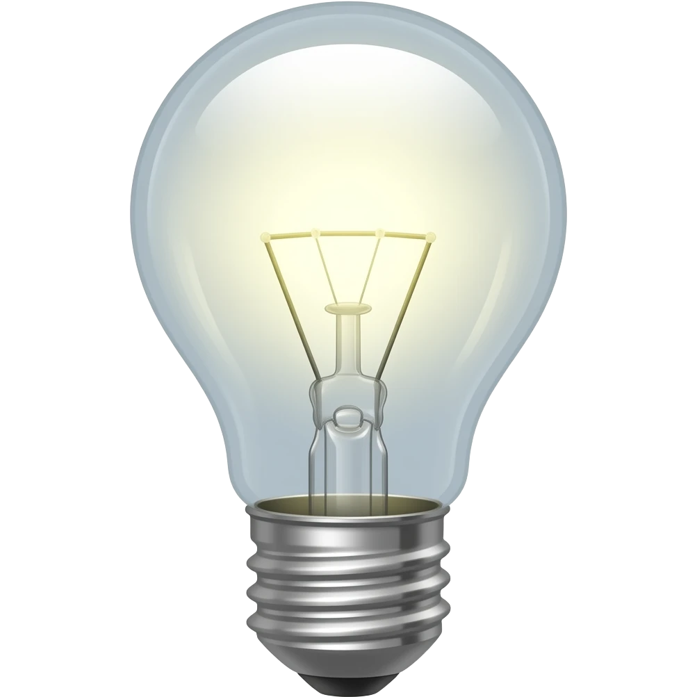 bulb light emoji