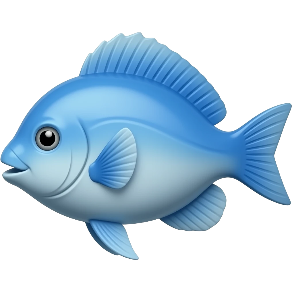 Blue fish emoji
