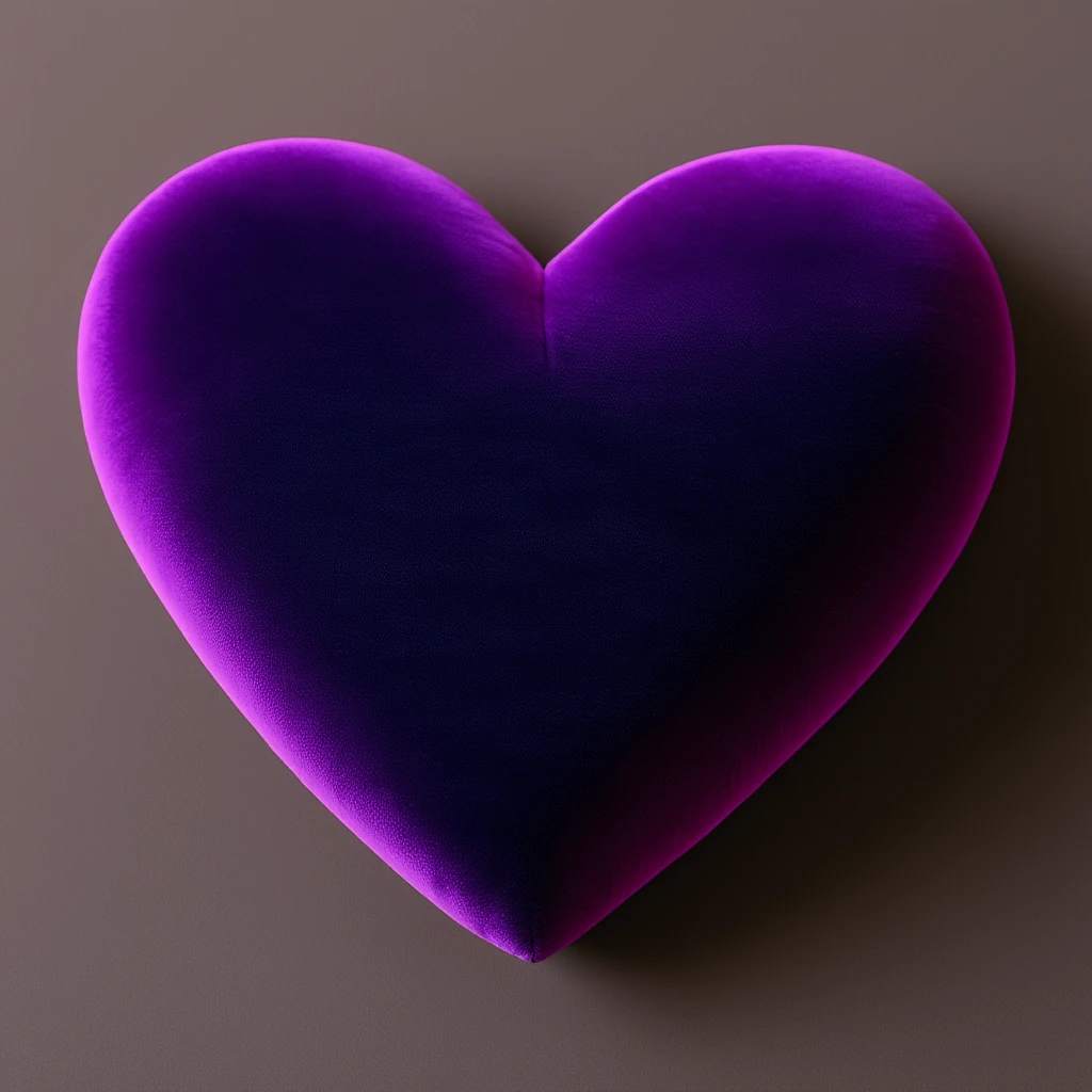 heart with a velvet texture emoji
