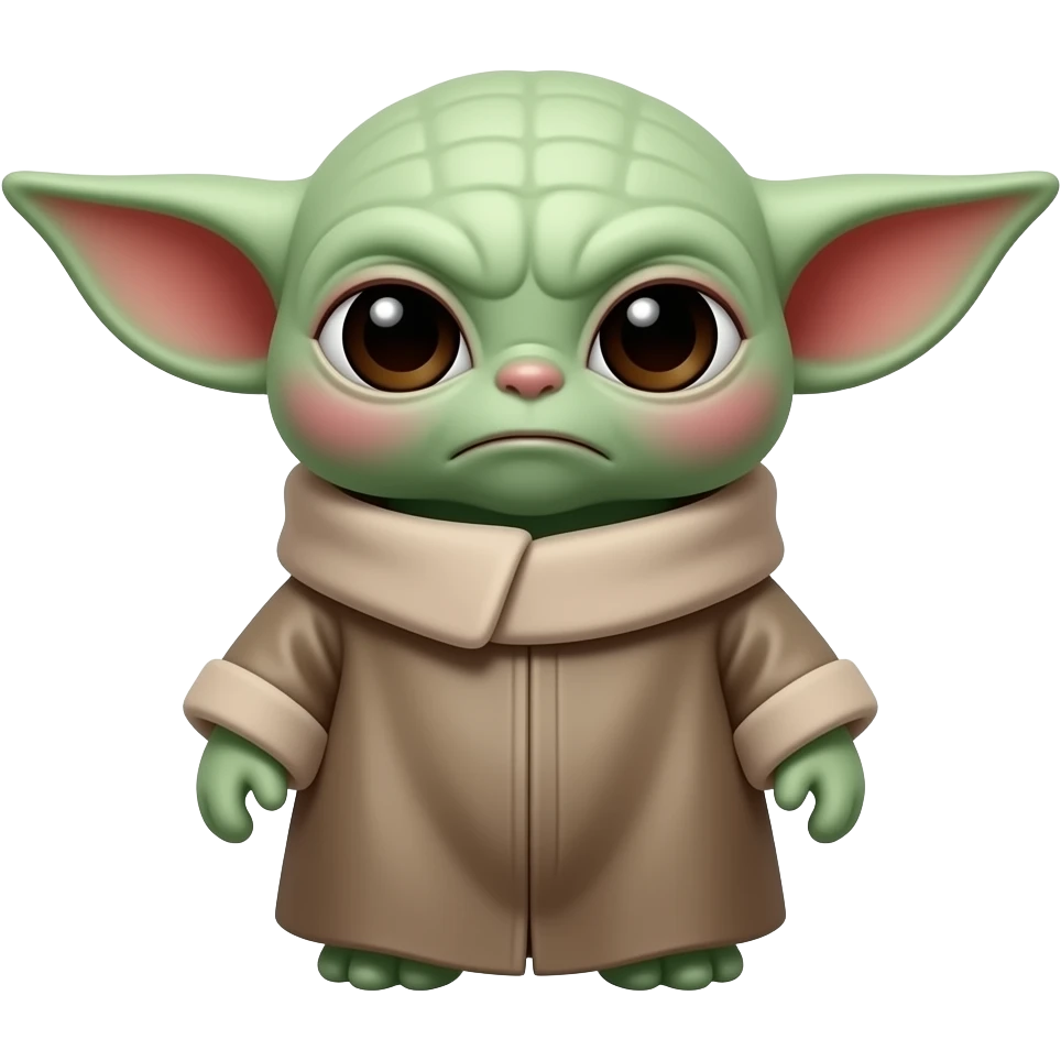 baby yoda mad emoji
