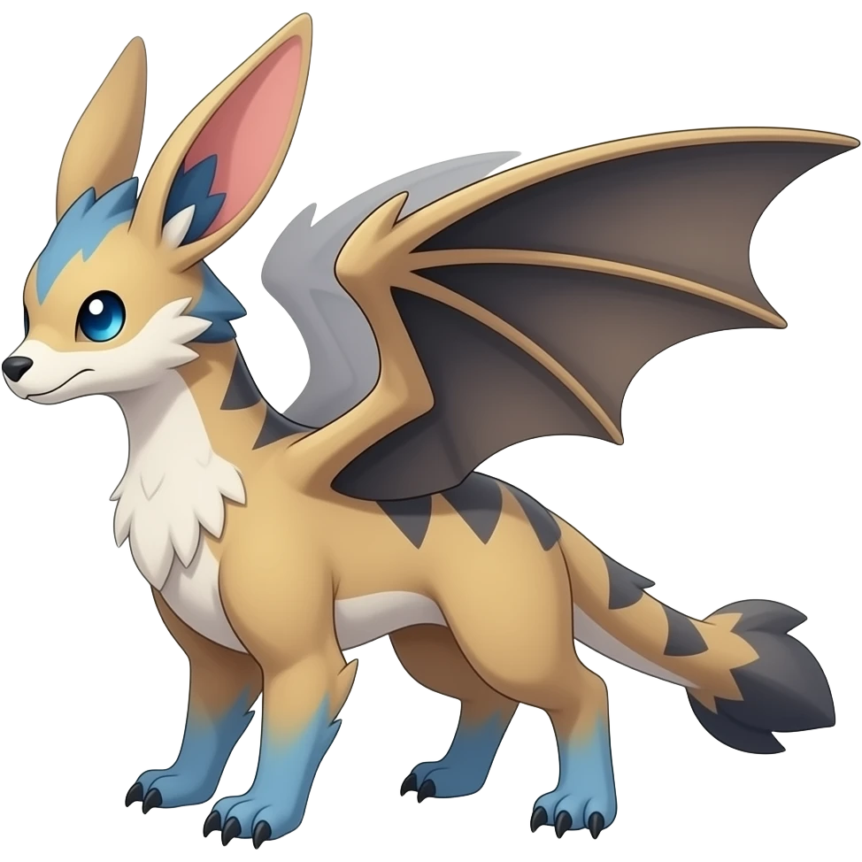 Chimera-Latios-Nargacuga-Silvally-Gryphon-fusion-hybrid-animal-creature with long ears emoji