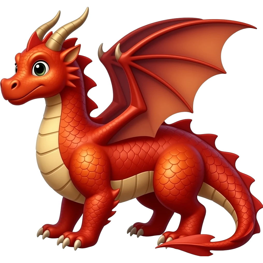 Ios red dragon emoji