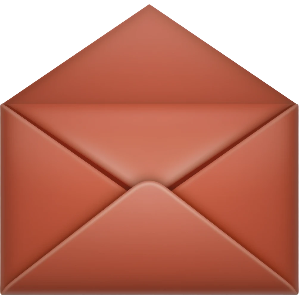 Red email envelope emoji that flashes emoji