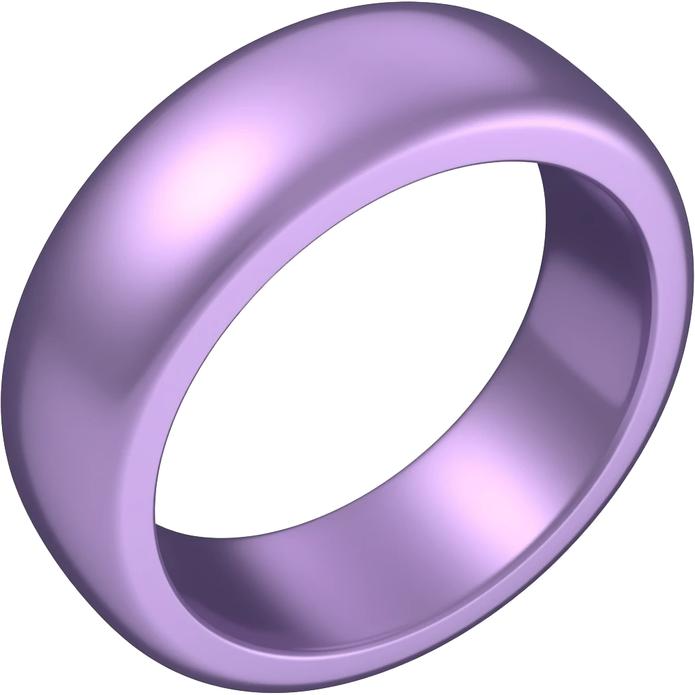 Purple wedding ring emoji