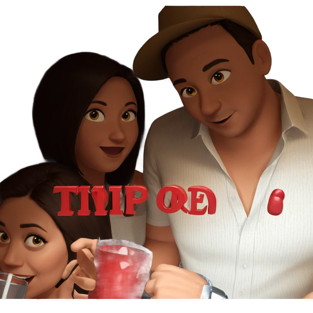 friends enjoying drinks together emoji