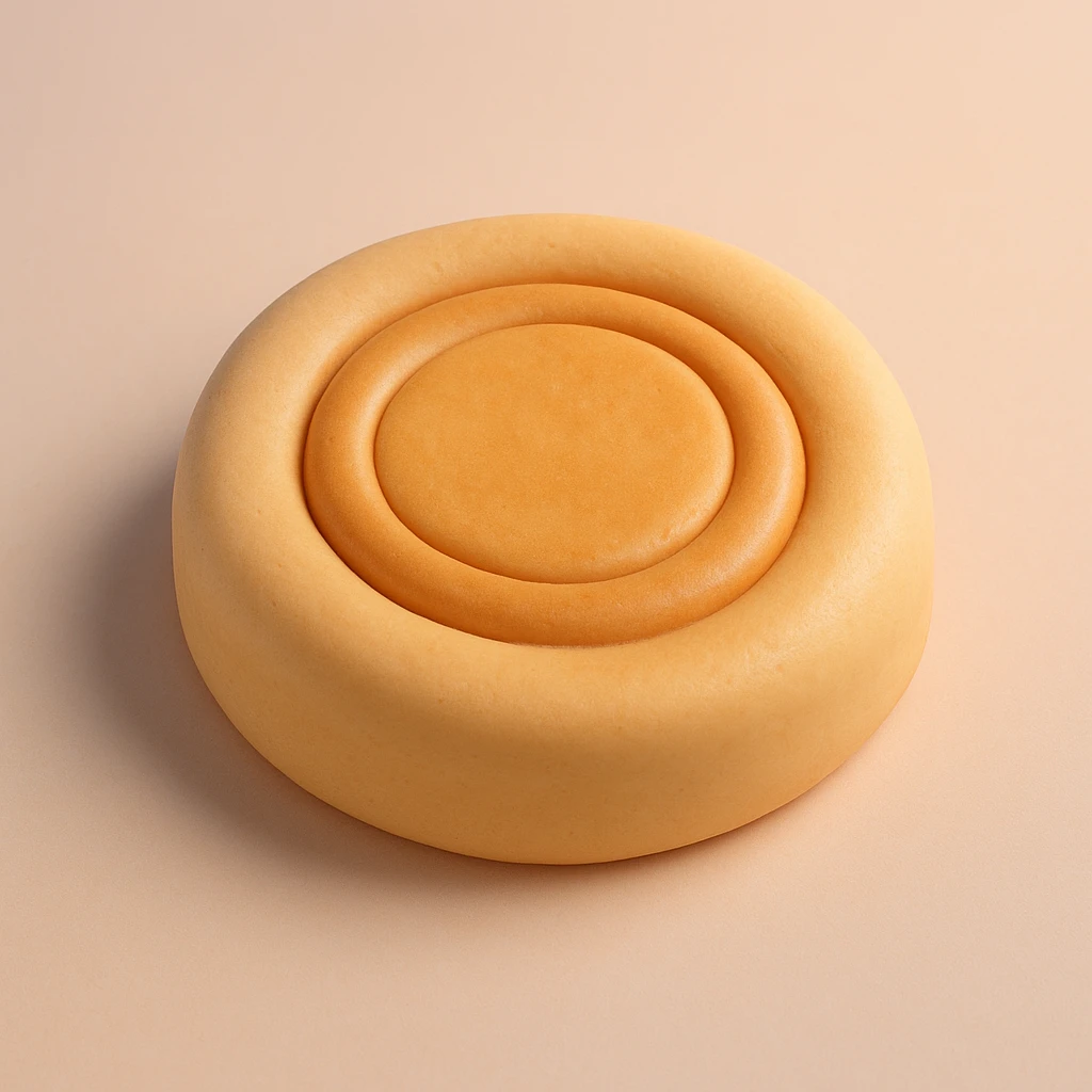 dalgona candy with circle shape, inspired by Squid Game emoji