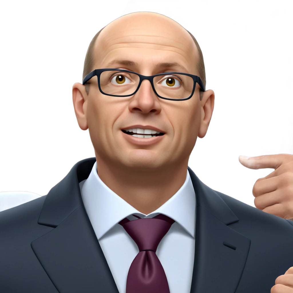 bald man in formal attire emoji