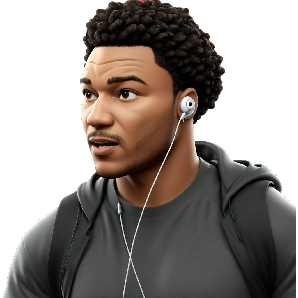 urban style with earphones emoji
