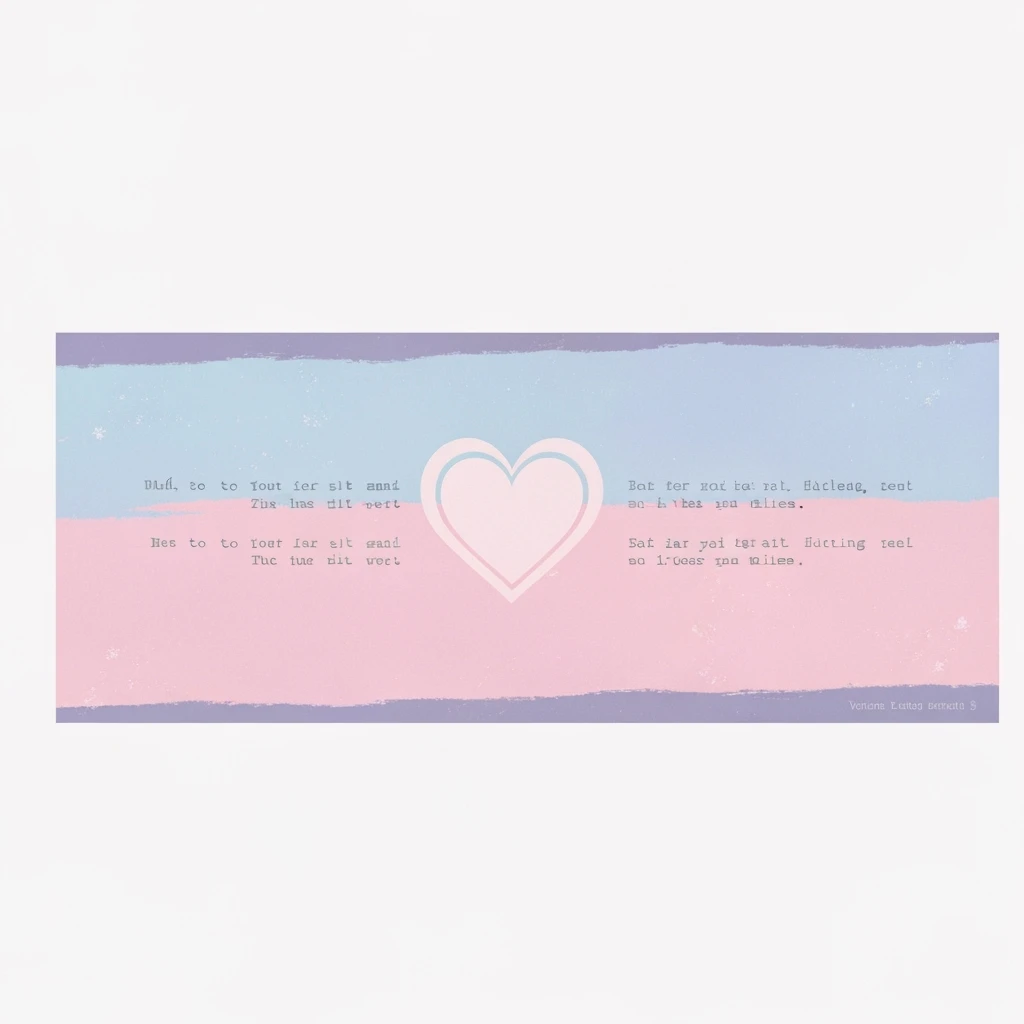 pastel emo banner with a heart accent, cute, expressive, minimal, variation 3 emoji