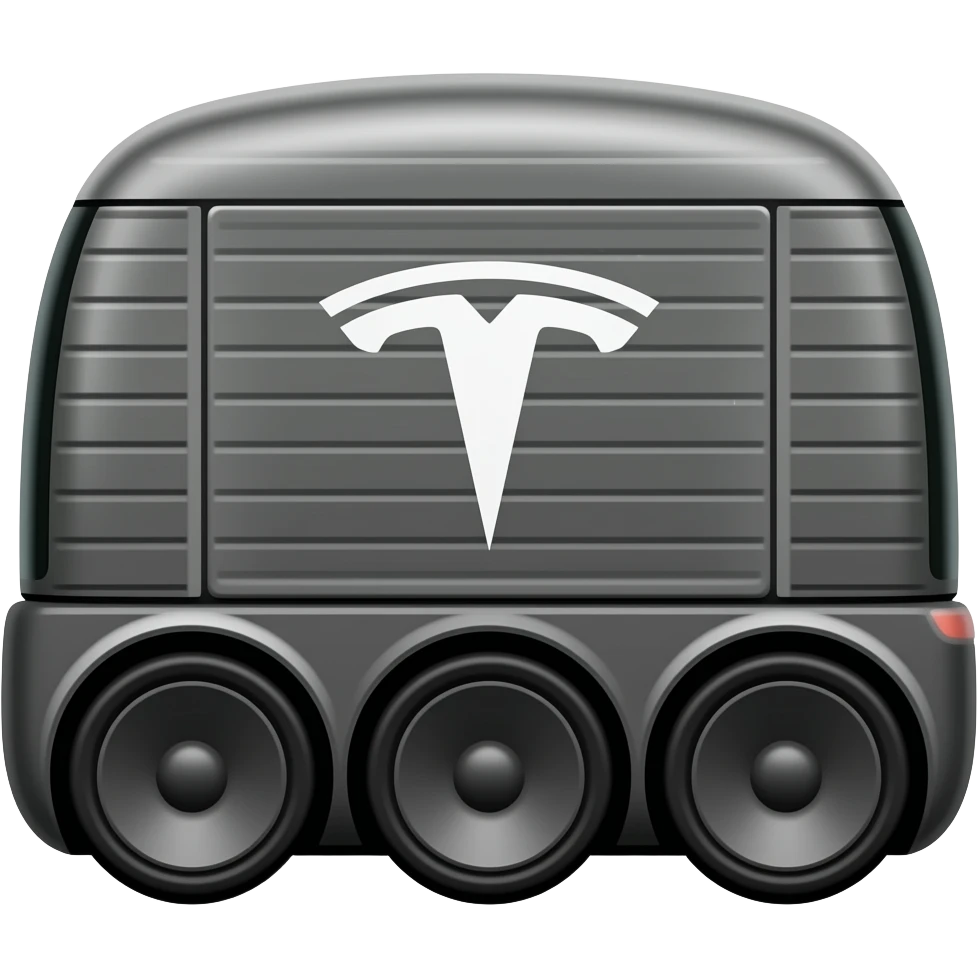 black tesla delivery robot emoji