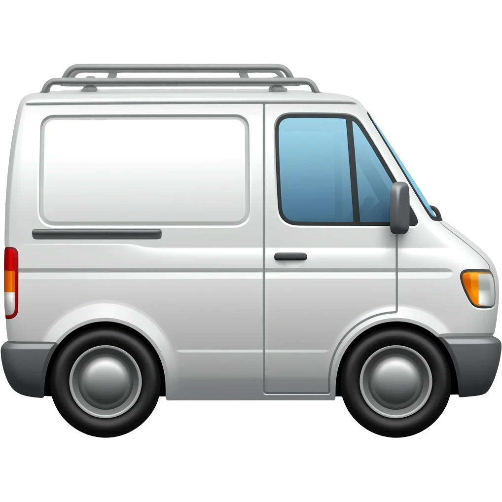 White van facing right emoji