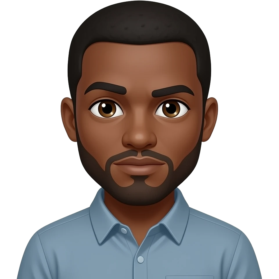 Black man’s suspicious side eye emoji
