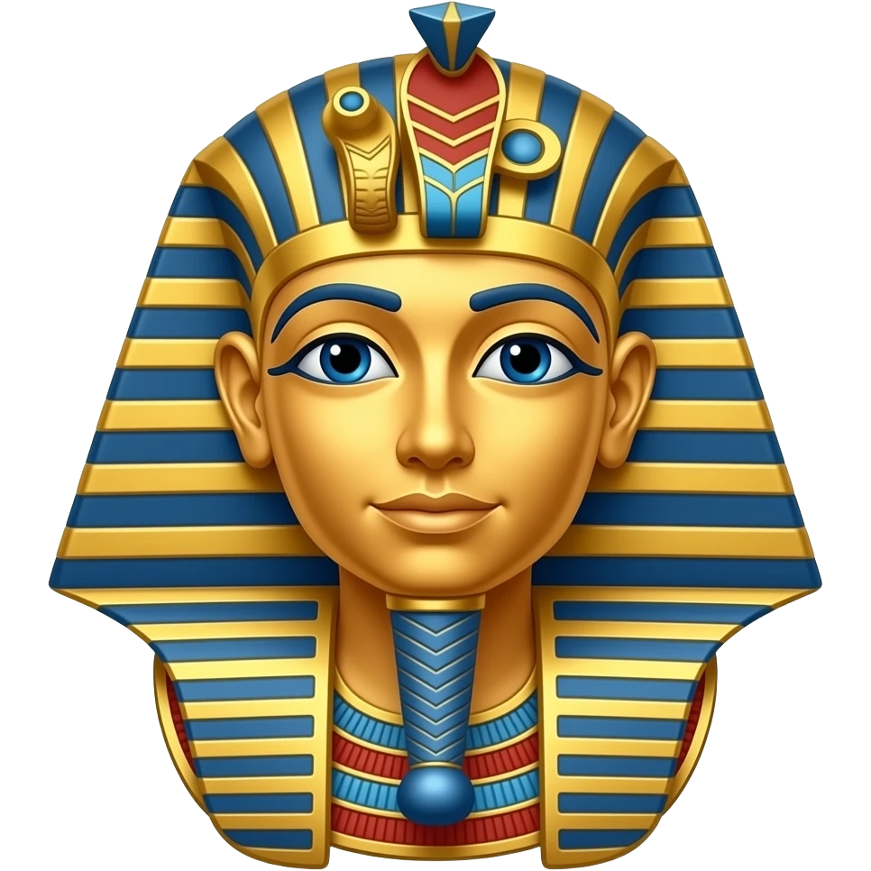 Pharoah with double crown emoji