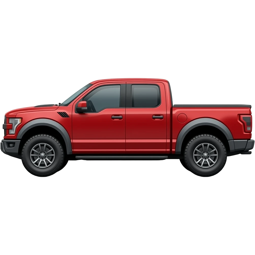 ford-f150 raptor red side view emoji