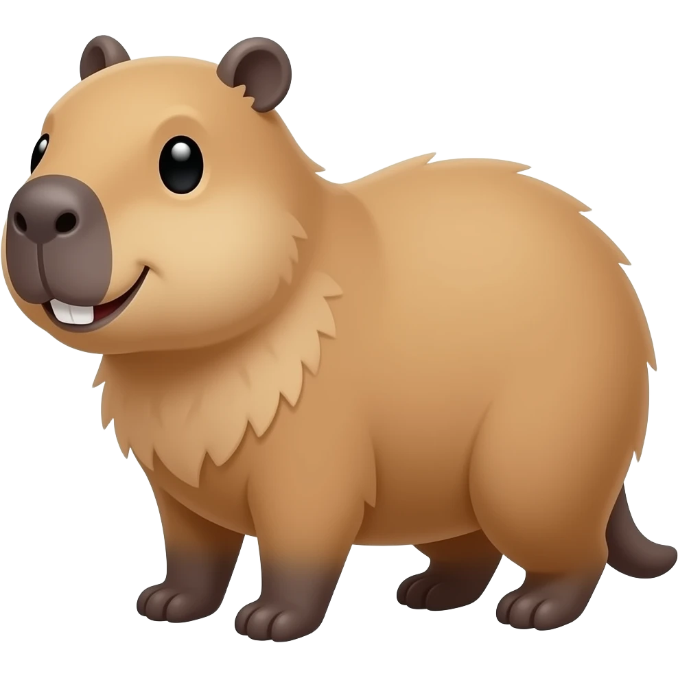 happy capybara emoji