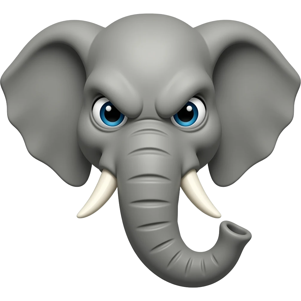 Elephant head More  aggressive emoji