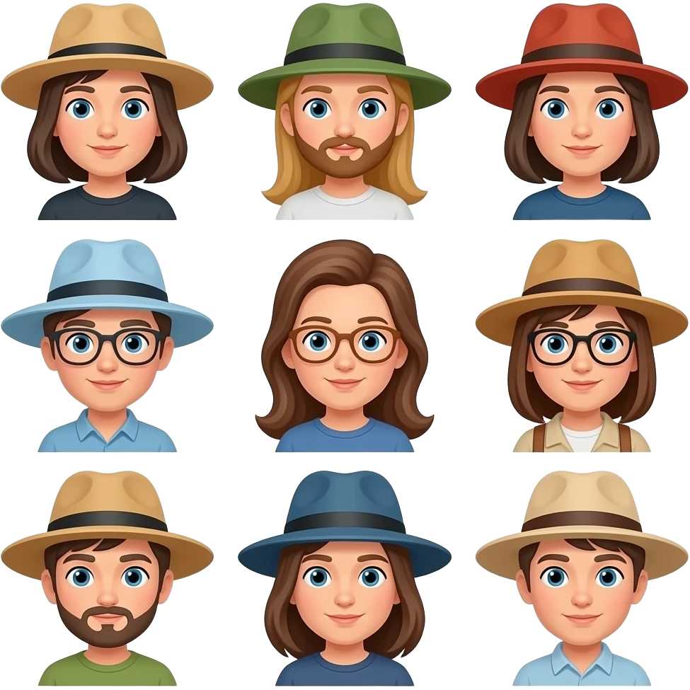 People with Hats emoji