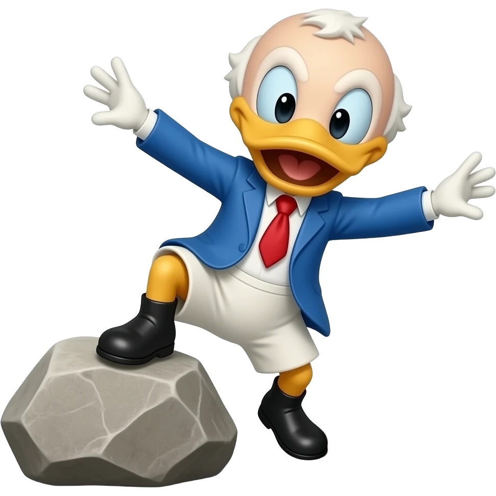 Bald Donald trip up emoji