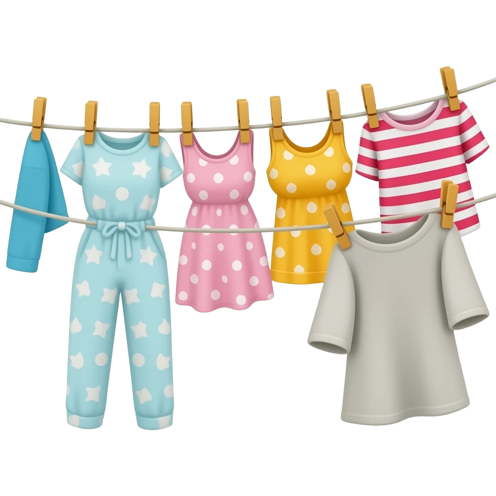australian washing line with clothes hanging emoji