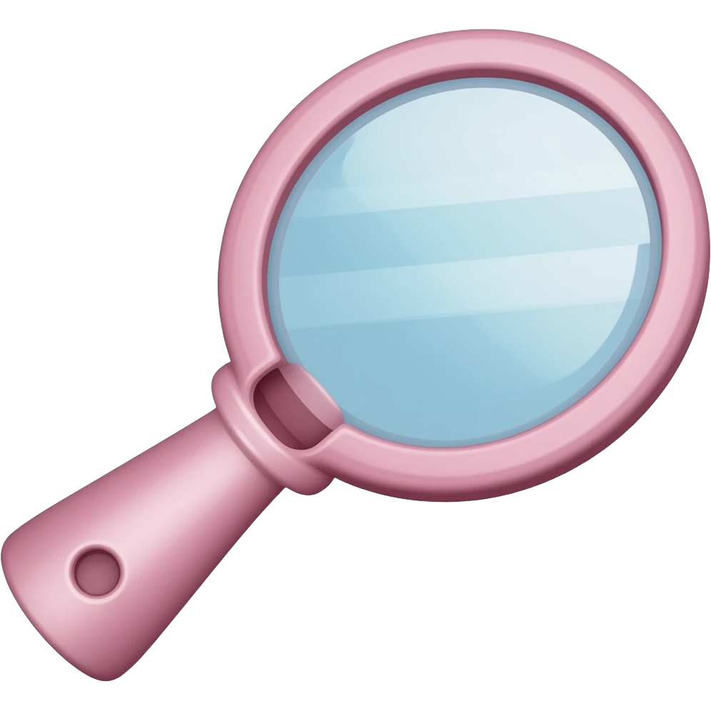 pink hand held mirror emoji