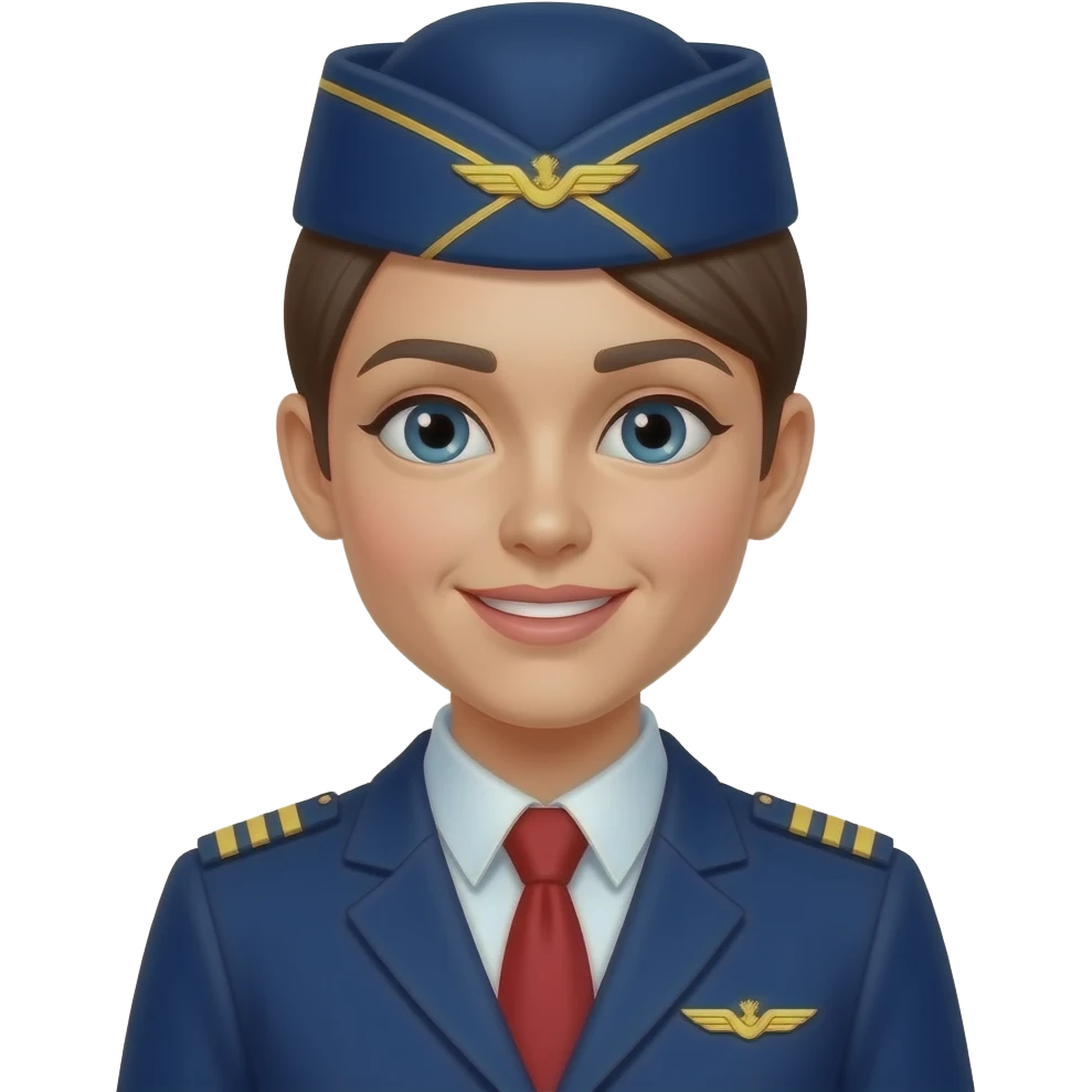 Flight attendant emoji