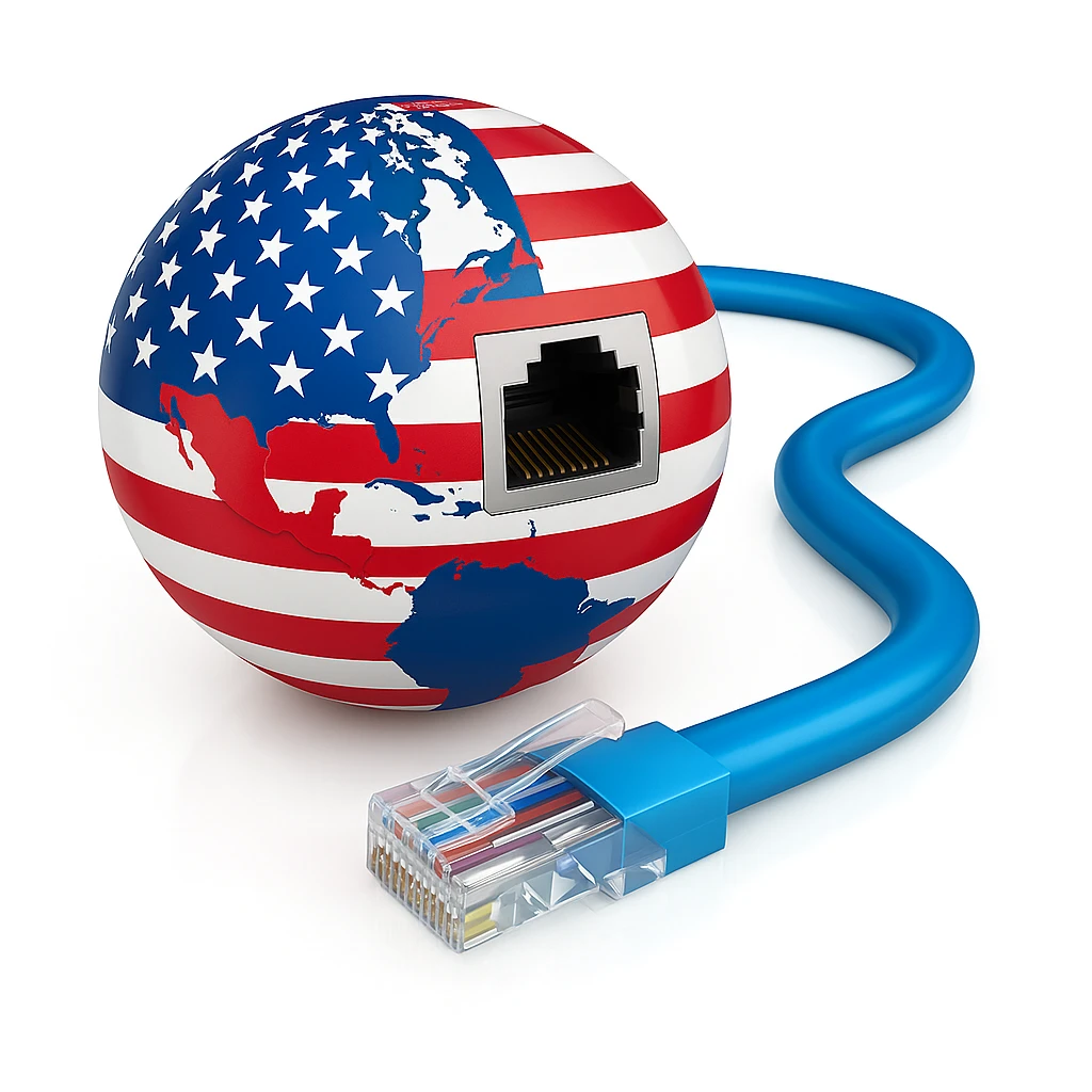 Сгенерируй тоже самое, только планета должна быть раскрашена во флаг США.  emoji