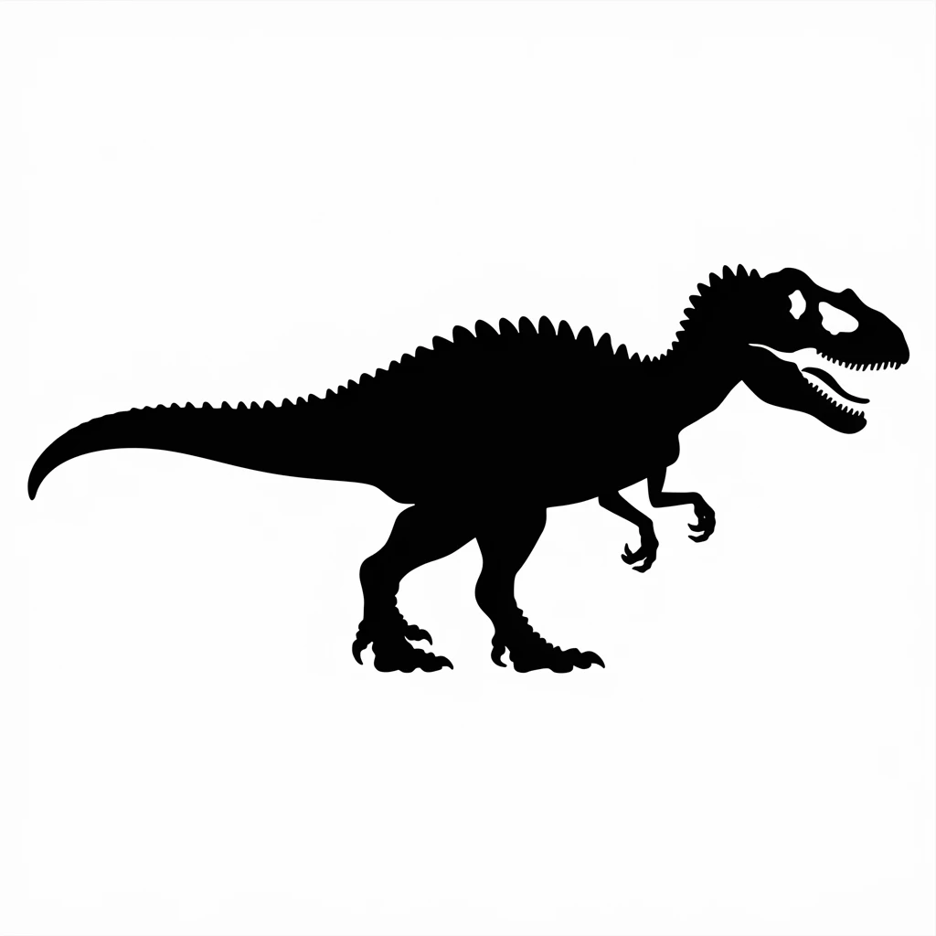 Dinosaur icon black silhouette emoji