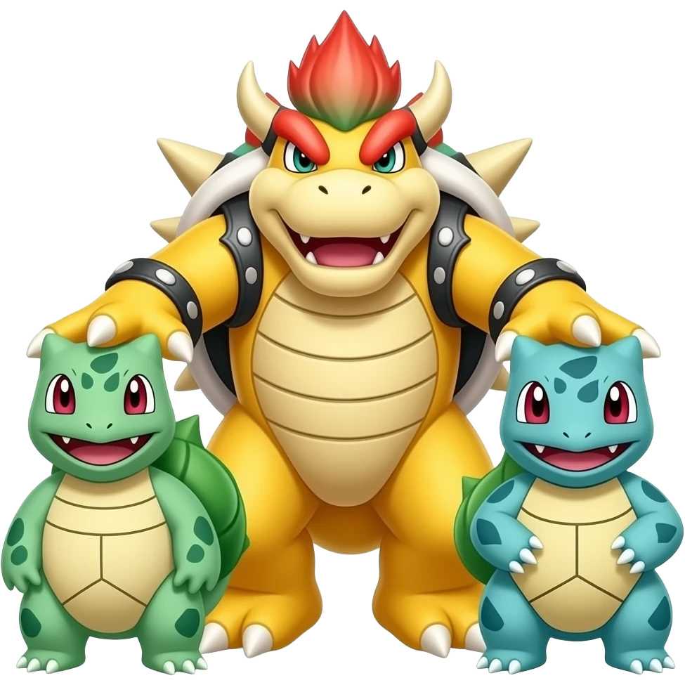 Ivysaur-Bowser-Bulbasaur-Venusaur-hybrid-fusion emoji