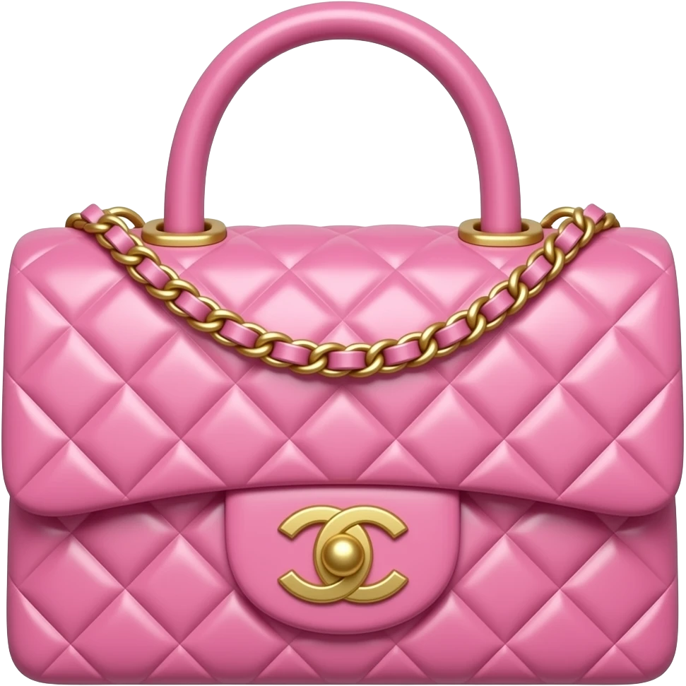chanel pink bag emoji