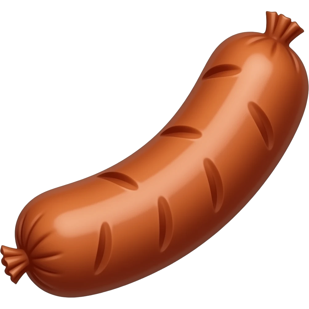 A medium sized sausage emoji