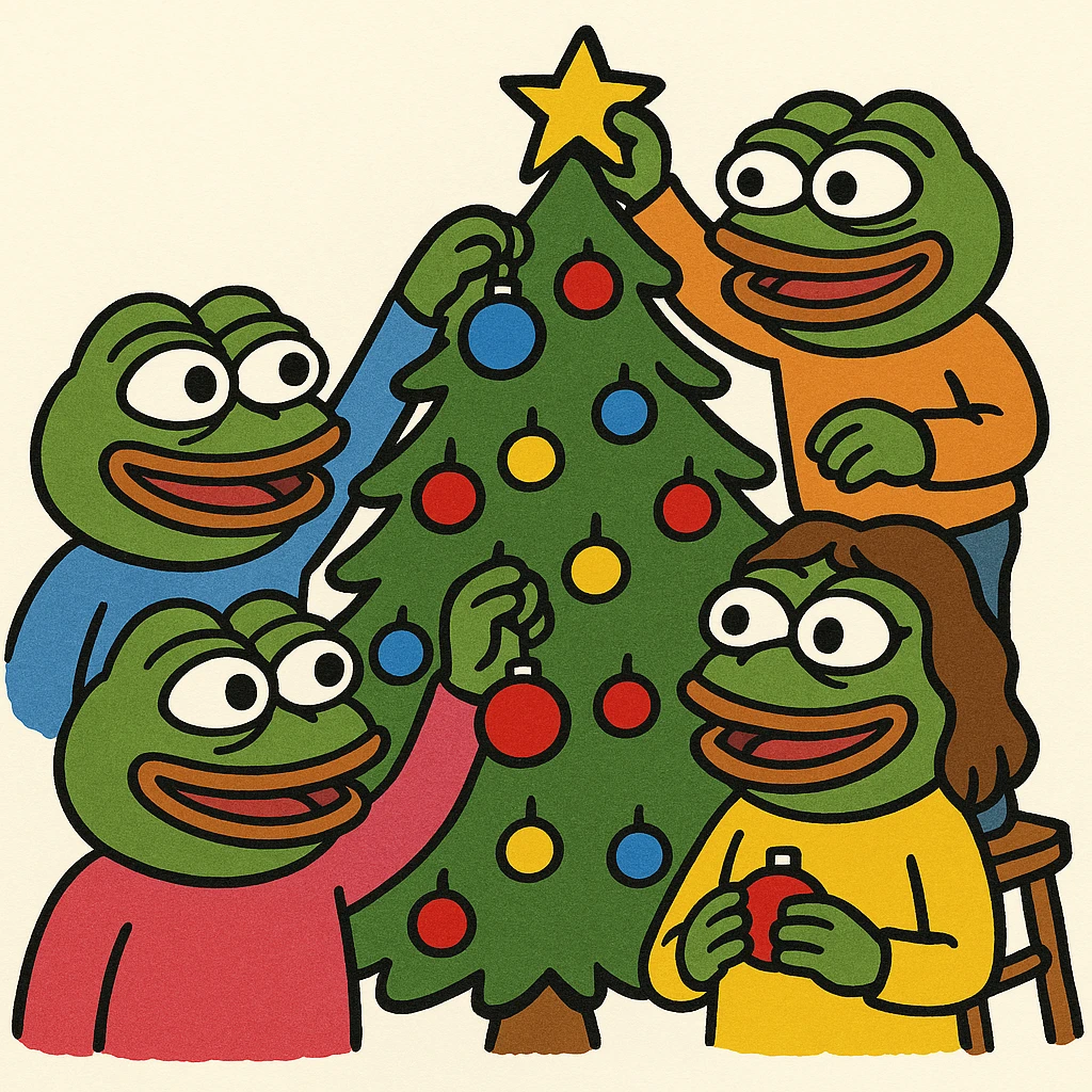 people decorating a Christmas tree emoji