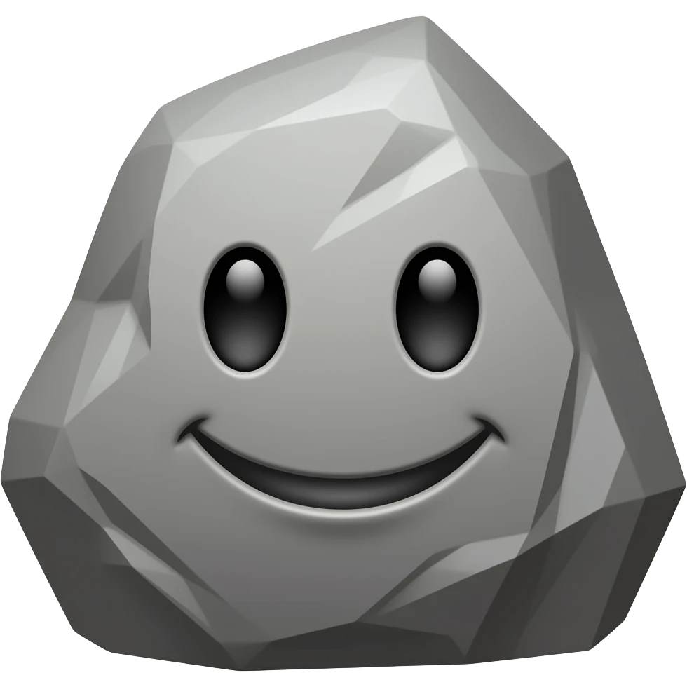 Neben Gestein ein emoji emoji