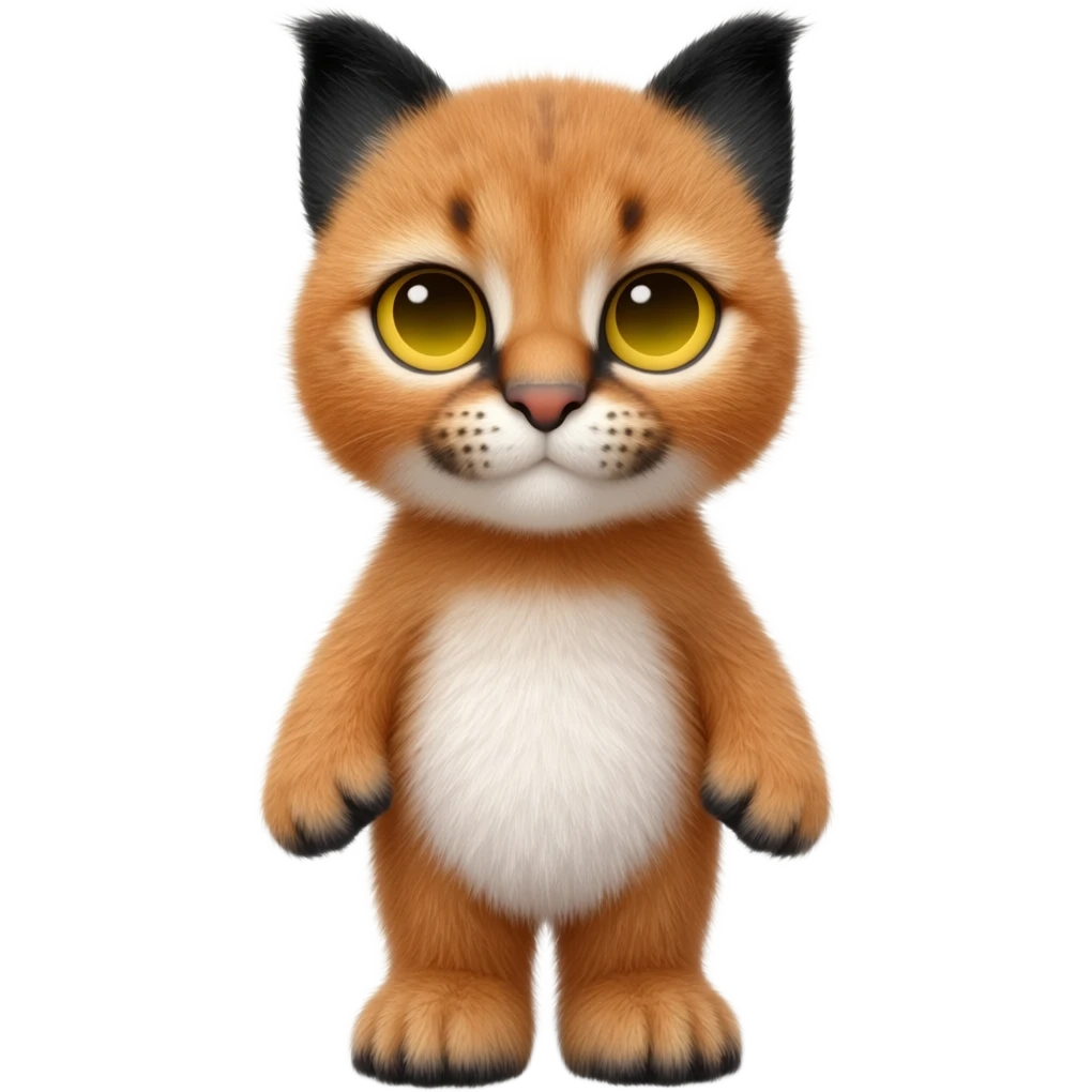 Caracal african animals bornkit emoji