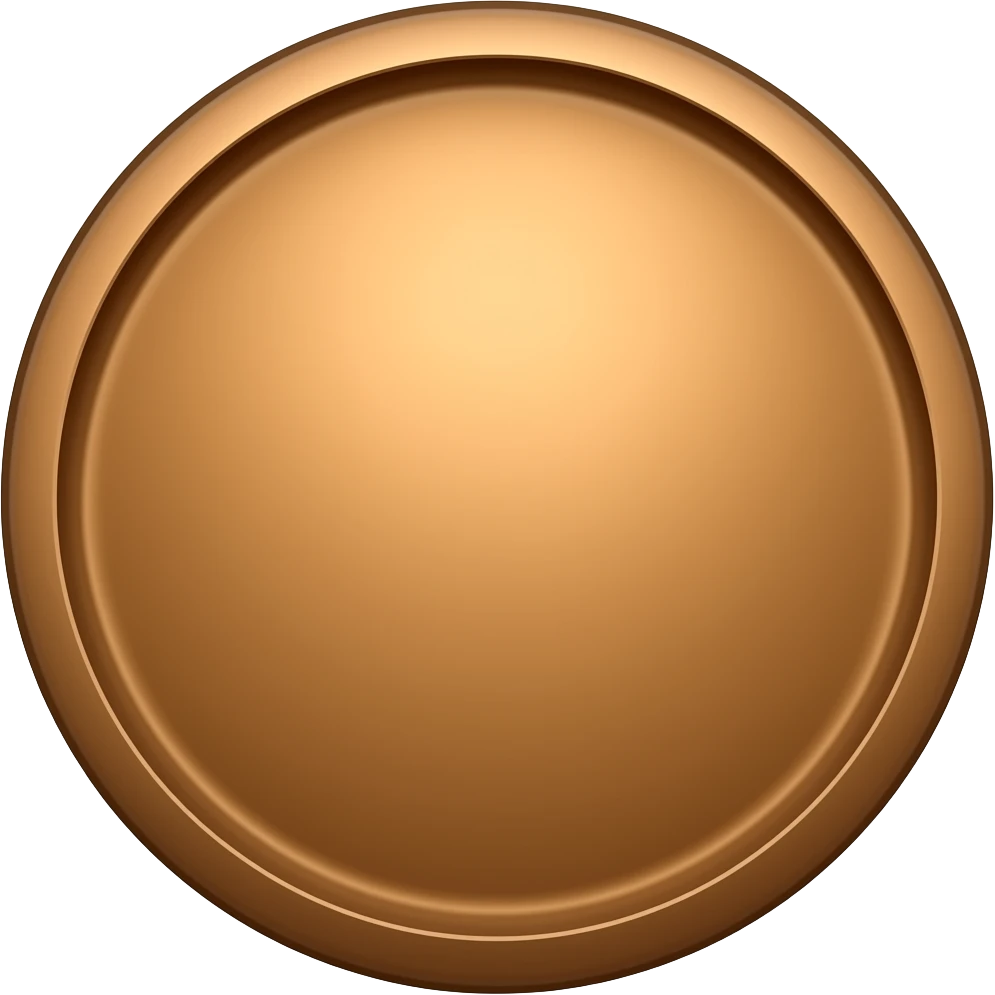 Бронзовая монета emoji