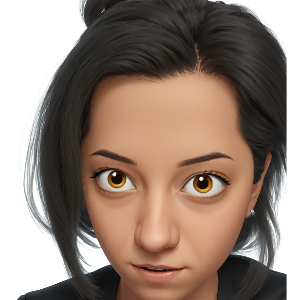 realistic portrait of girl emoji