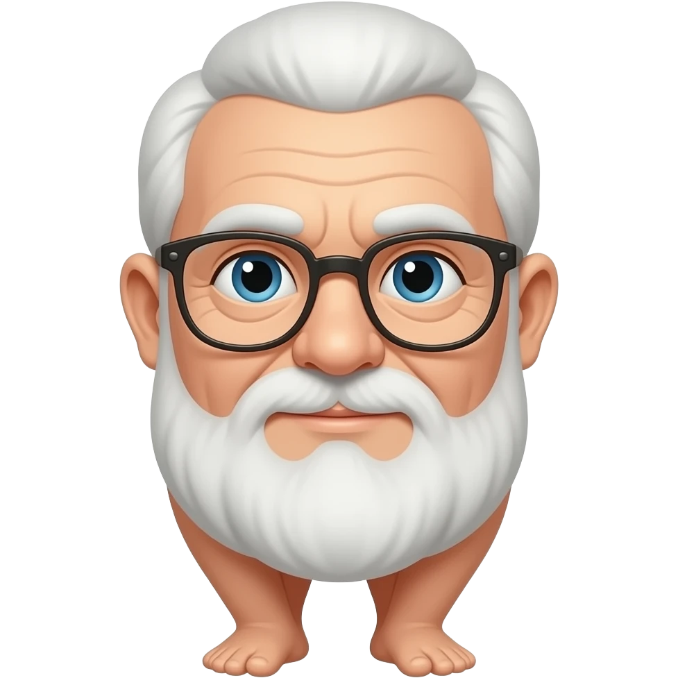 Old man with a really big booty emoji