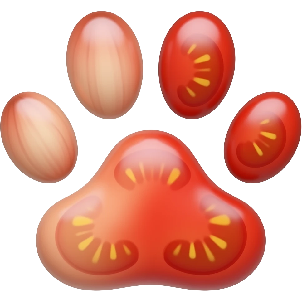 generates the onion and tomato paw emoji emoji