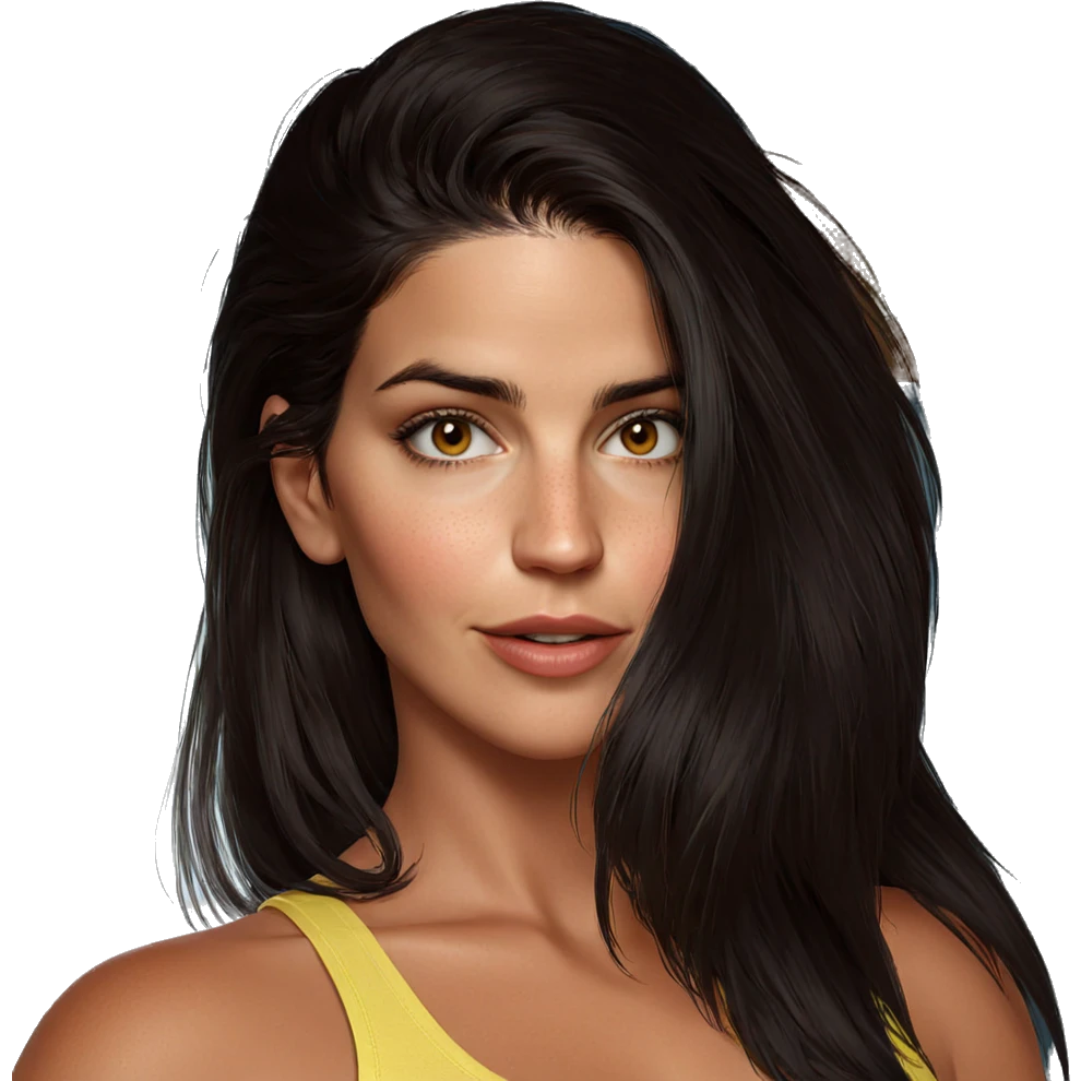 realistic portrait of girl emoji