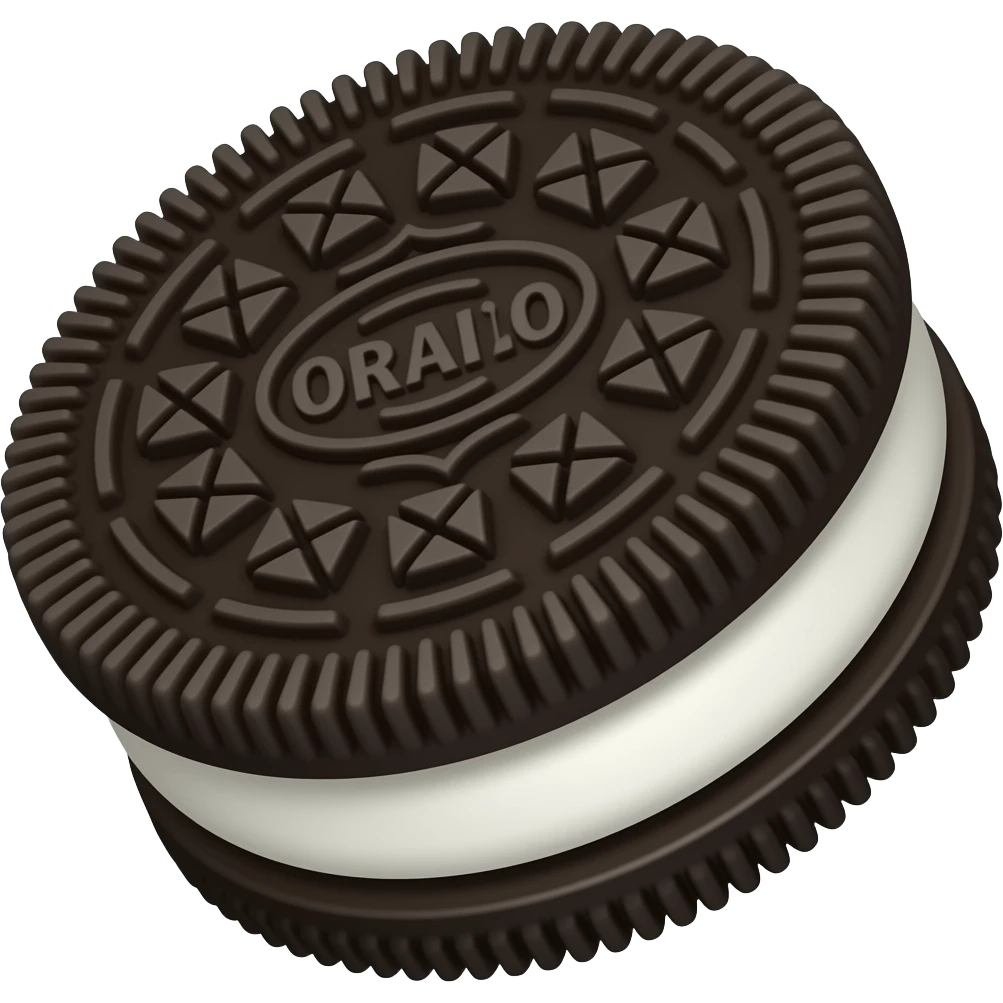 A Oreo with SUPER SUPER DUPER BIG CREAM emoji